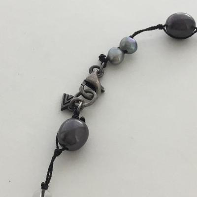 Marked beautiful beaded fashion long necklace