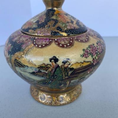 Vintage Satsuma style Ginger Jar