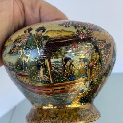 Vintage Satsuma style Ginger Jar