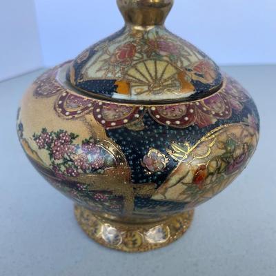 Vintage Satsuma style Ginger Jar