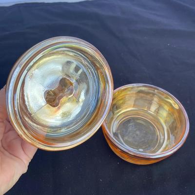 Vintage Jeanette Glass Poodle Powder Jar