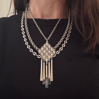 Costume Gold and Silver Necklaces (B3-TF)