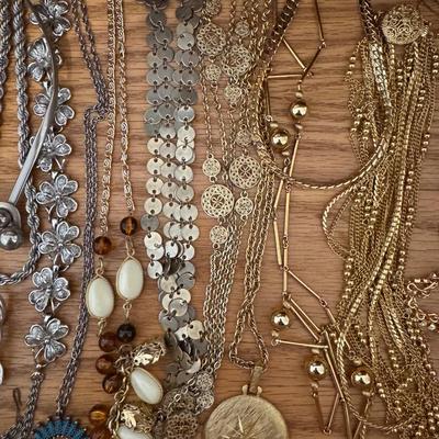 Costume Gold and Silver Necklaces (B3-TF)