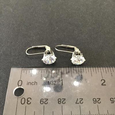 Beautiful crystal rhinestone dangle earrings, vintage very beautiful