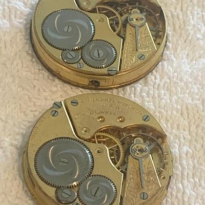 TWO Elgin Parts Pocket Watches / Movements