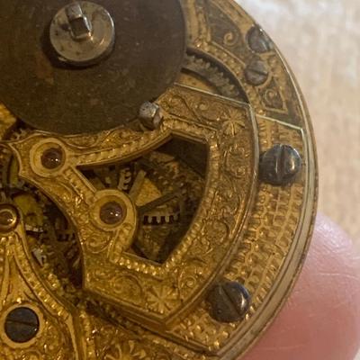 Vintage Pocket Watch Movement / Face - No Indicators - Unidentified
