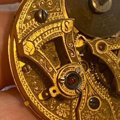 Vintage Pocket Watch Movement / Face - No Indicators - Unidentified