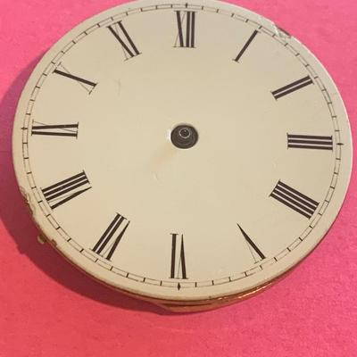 Vintage Pocket Watch Movement / Face - No Indicators - Unidentified