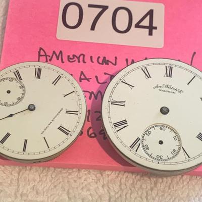 American Watch Co / Waltham Pocket Watch Movements