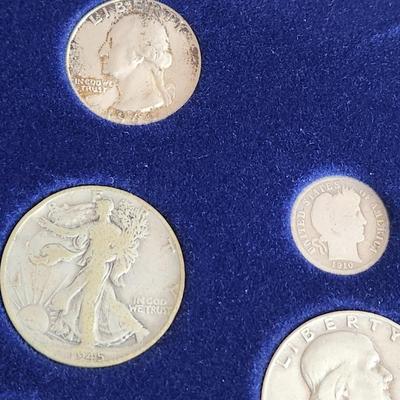 100 Years of United States Silver Coins in case