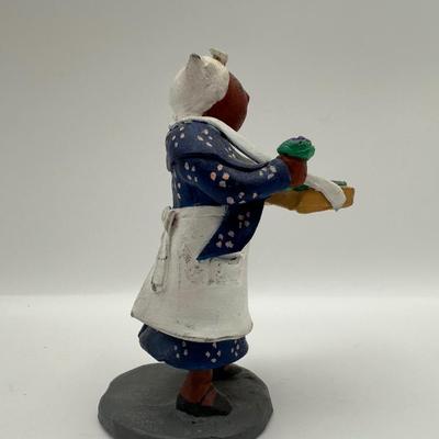 Handmade Folk Art Figurine “Viola Violet”