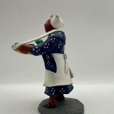 Handmade Folk Art Figurine “Viola Violet”