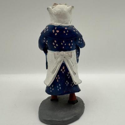 Handmade Folk Art Figurine “Viola Violet”