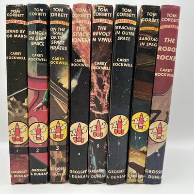 Complete 8-Book “Tom Corbett, Space Cadet” Series – 1950s Grosset & Dunlap