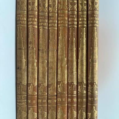 Antique 8-Volume Set – The Indian Empire by R. Montgomery Martin – Illustrated