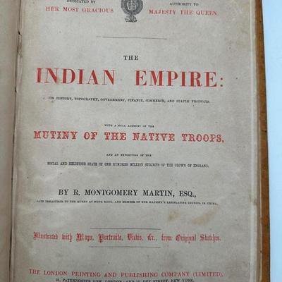 Antique 8-Volume Set – The Indian Empire by R. Montgomery Martin – Illustrated