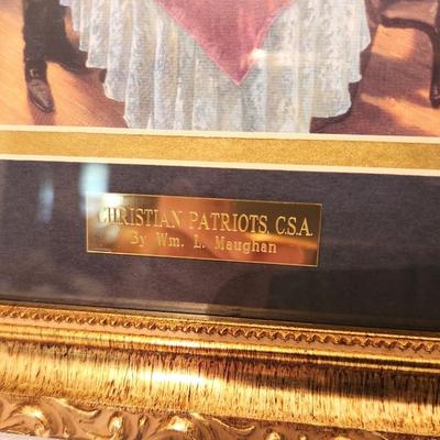Lot #99 Christian Patriots Framed Print - Jackson, Lee, Davis