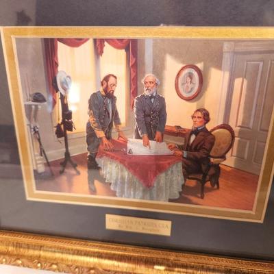 Lot #99 Christian Patriots Framed Print - Jackson, Lee, Davis