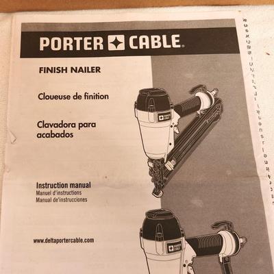 Lot #100 Porter & Cable Finish Nailer - Brand new in Box