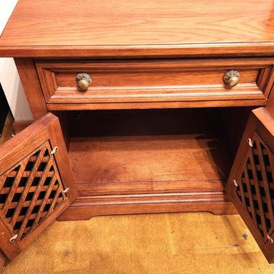 Lot #101 Nightstand/Side Table - Oak Finish