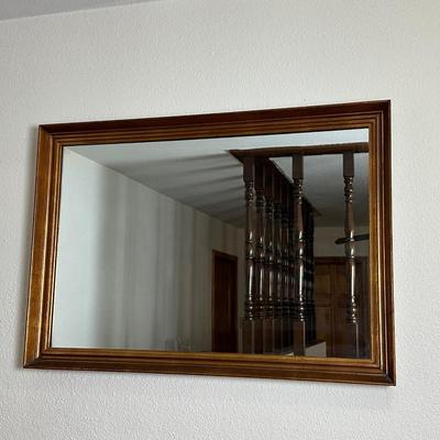 Wood Framed Wall Mirror