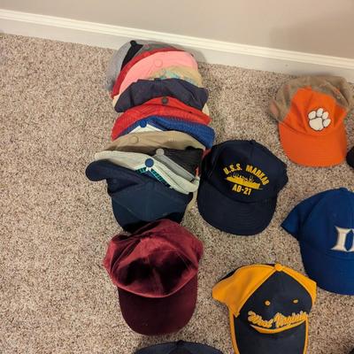 Sale Photo Thumbnail #1789: Assortment Of Used Advertising Baseball Caps #1