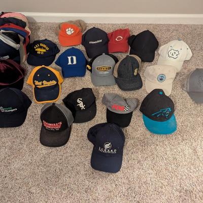 Sale Photo Thumbnail #1784: Assortment Of Used Advertising Baseball Caps #1