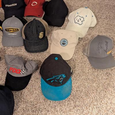 Sale Photo Thumbnail #1785: Assortment Of Used Advertising Baseball Caps #1