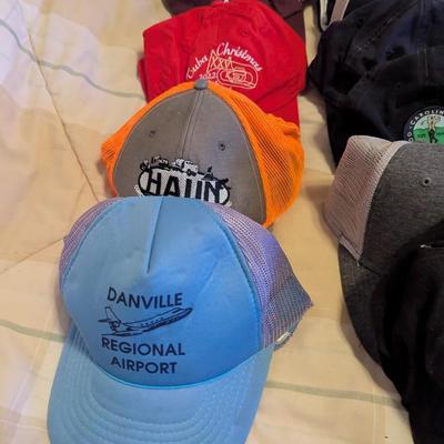 Sale Photo Thumbnail #1791: Assortment Of Used Advertising Baseball Caps #2
