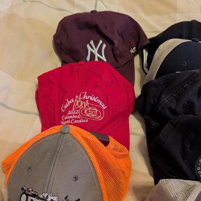 Sale Photo Thumbnail #1792: Assortment Of Used Advertising Baseball Caps #2
