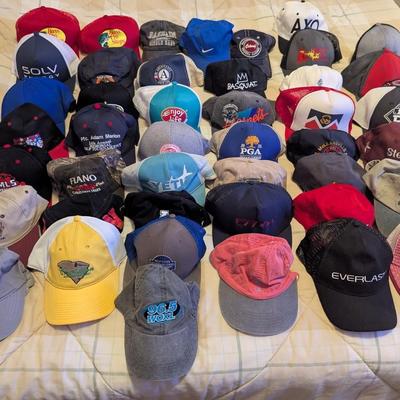 Sale Photo Thumbnail #1805: Assortment Of Used Advertising Baseball Caps #3