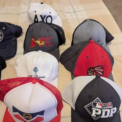 Sale Photo Thumbnail #1809: Assortment Of Used Advertising Baseball Caps #3