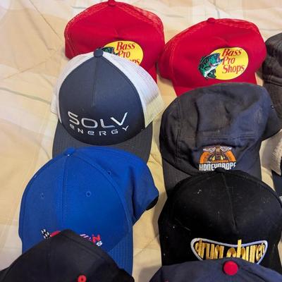 Sale Photo Thumbnail #1813: Assortment Of Used Advertising Baseball Caps #3