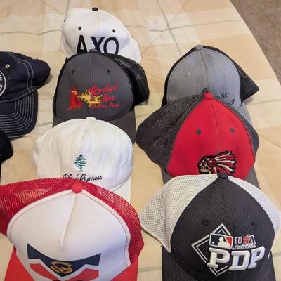 Sale Photo Thumbnail #1808: Assortment Of Used Advertising Baseball Caps #3