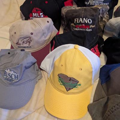 Sale Photo Thumbnail #1815: Assortment Of Used Advertising Baseball Caps #3