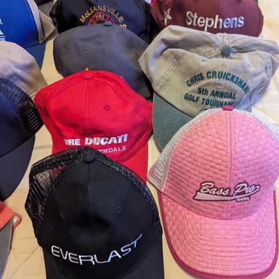 Sale Photo Thumbnail #1806: Assortment Of Used Advertising Baseball Caps #3