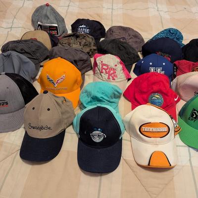Sale Photo Thumbnail #1816: Assortment Of Used Advertising Baseball Caps #4
