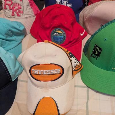 Sale Photo Thumbnail #1817: Assortment Of Used Advertising Baseball Caps #4