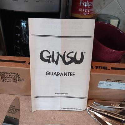 NEW GINSU CUTLERY AND #2 UNIVERSAL MEAT GRINDER