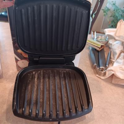 GEORGE FOREMAN GRILL, BBQ UTENSILS AND MORE