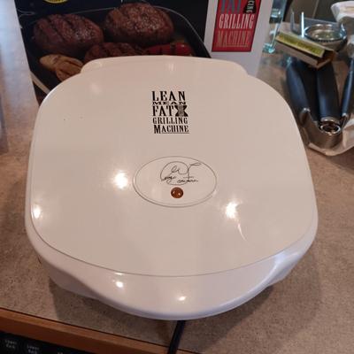GEORGE FOREMAN GRILL, BBQ UTENSILS AND MORE