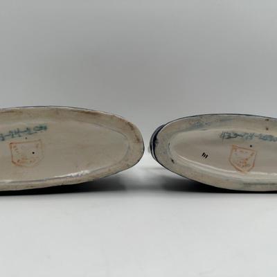 Pair of Old Staffordshire Ware Horses, England