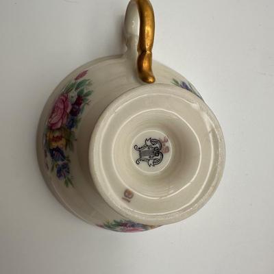 Castleton Bouquet Demitasse Cups and Saucers