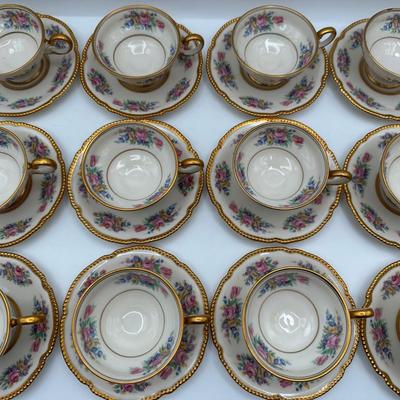 Castleton Bouquet Demitasse Cups and Saucers