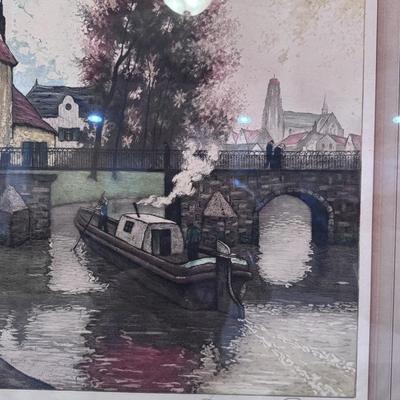 Joseph Francis Gilbert Color Lithograph