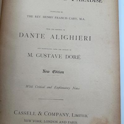 Antique 19th C. Doré-Illustrated Classics – Milton & Dante (3 Vol. Set)