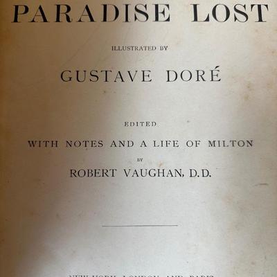 Antique 19th C. Doré-Illustrated Classics – Milton & Dante (3 Vol. Set)