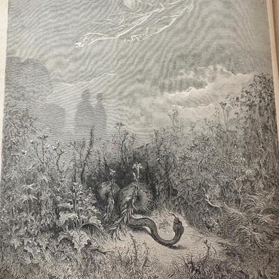 Antique 19th C. Doré-Illustrated Classics – Milton & Dante (3 Vol. Set)
