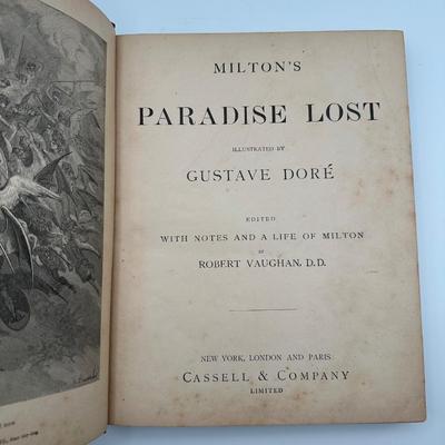 Antique 19th C. Doré-Illustrated Classics – Milton & Dante (3 Vol. Set)