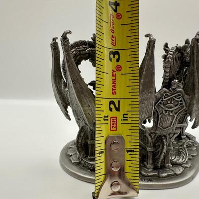 Rawcliffe Pewter Dragon “The Cheaters” 2001 Signed USA